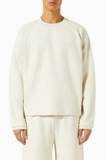Crewneck Sweatshirt in Curly Fleece
