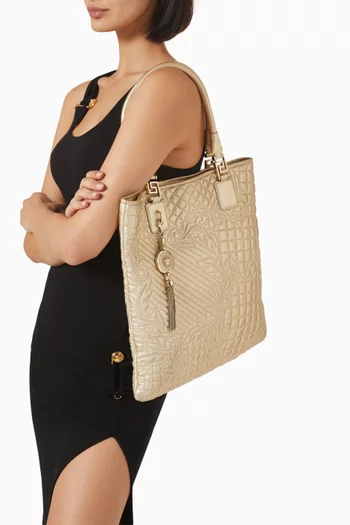 Vanitas Tote Bag in Quilted Leather