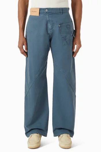 Twisted Workwear Pants in Cotton