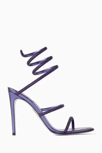 Cleo 105 Sandals in Metallic Leather