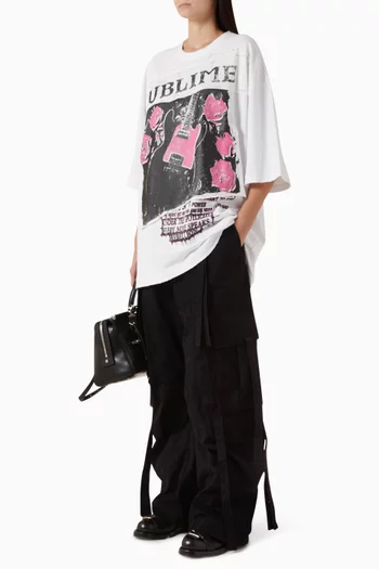 Graphic-print T-shirt in Cotton