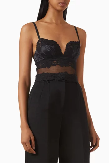 Bra Top in Lace & Satin