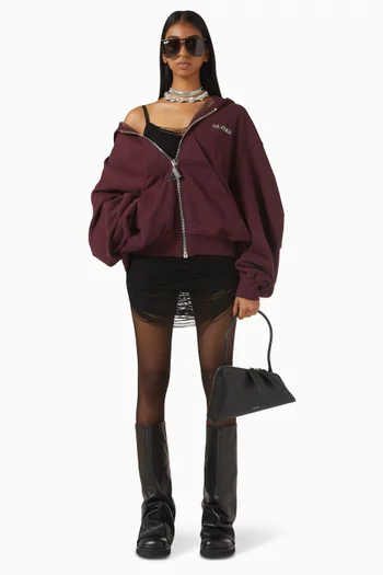 Logo Oversized Hoodie in Fleece