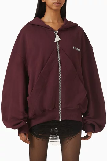 Logo Oversized Hoodie in Fleece