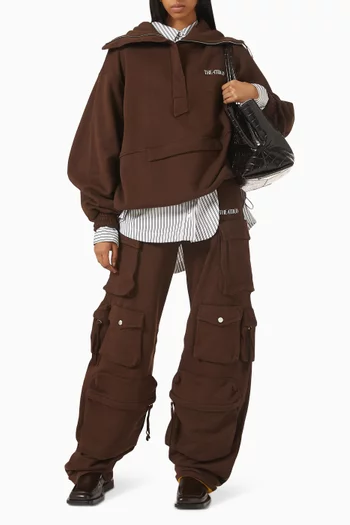 Zip Blouson Sweatshirt in Fleece