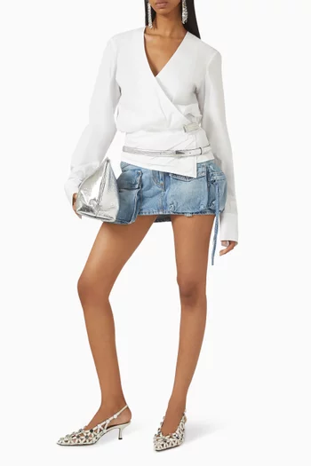 Fay Mini Skirt in Denim