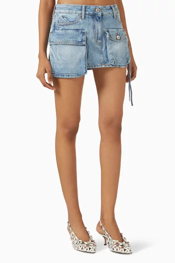 Fay Mini Skirt in Denim