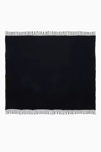 Fringed Throw in Cashmere-blend