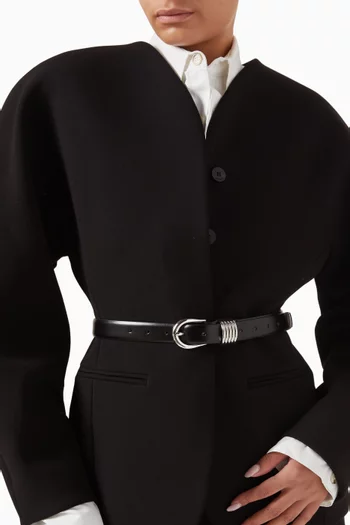 Hollyhock Belt in Calfskin