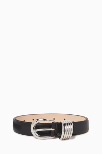 Hollyhock Belt in Calfskin