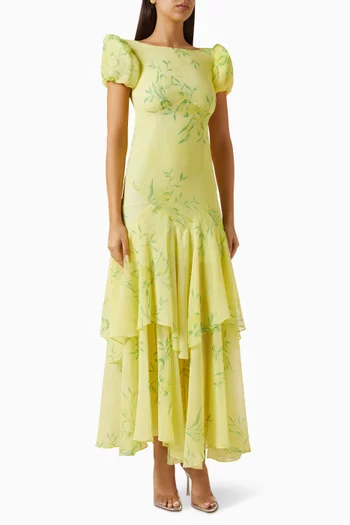 Floral-print Maxi Dress