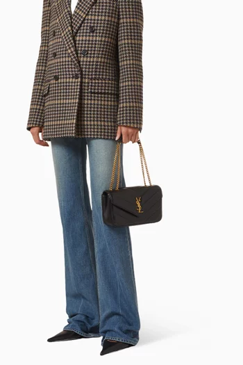 Loulou Small Shoulder Bag in Matelassé Lambskin