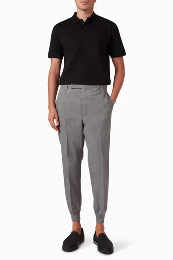 Logo Polo Shirt in Cotton-pique
