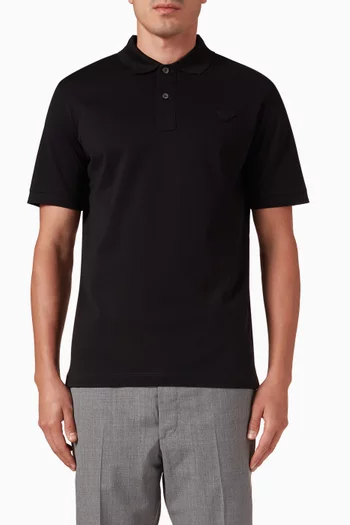 Logo Polo Shirt in Cotton-pique