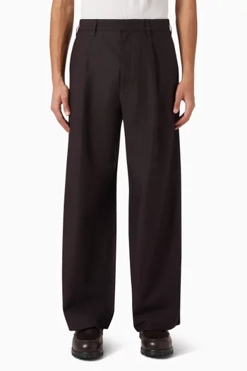 Wide-leg Pants in Cotton Twill