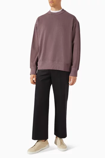 Relaxed Sweatshirt in Washed Cotton