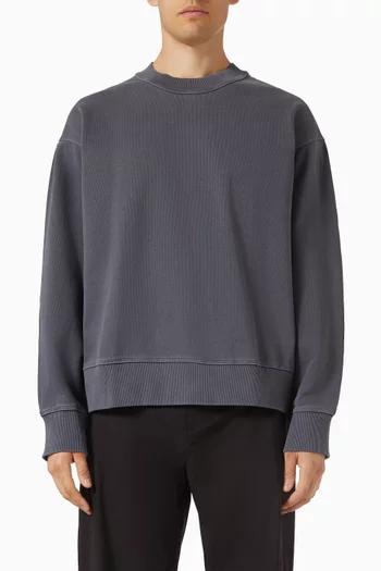 Relaxed Sweatshirt in Washed Cotton