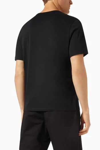 Crew Neck T-shirt in Cotton, Set of 3