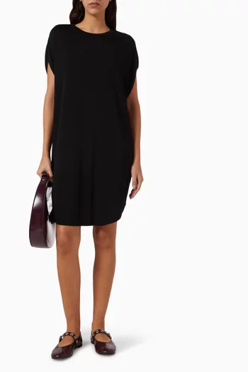 Circle-cut Knit Mini Dress in Viscose Blend