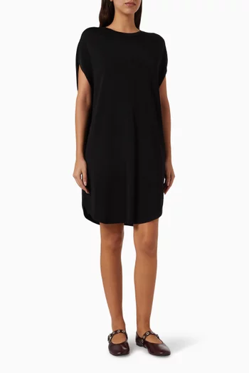 Circle-cut Knit Mini Dress in Viscose Blend
