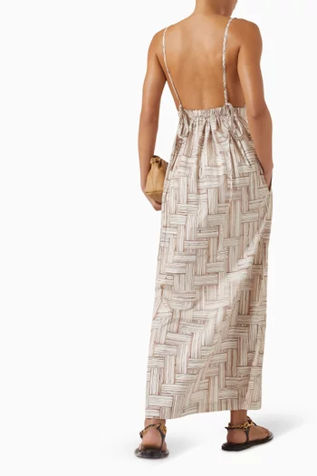 Printed Dress in Vscose-blend