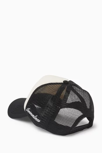 CL Monogram Trucker Cap in Padded Nylon Twill