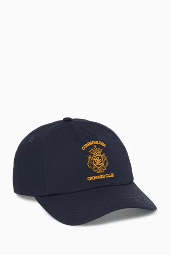 Crest Baseball Cap in Canvas