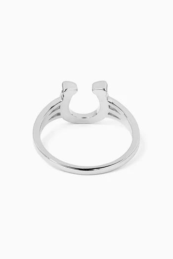 Horseshoe Ring in Sterling Silver