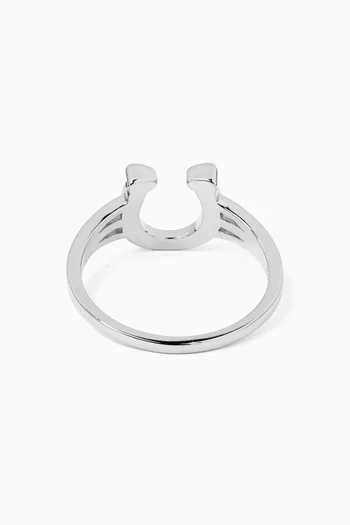 Horseshoe Ring in Sterling Silver
