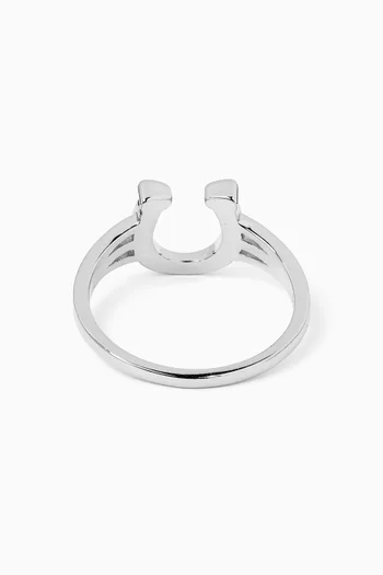 Horseshoe Ring in Sterling Silver