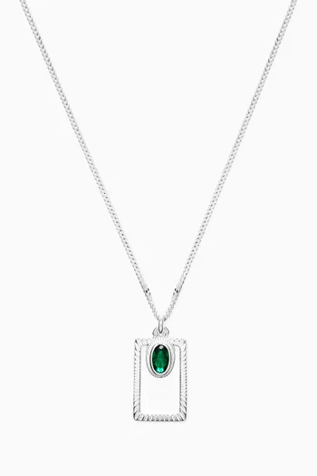 Maison Pendant Necklace in Sterling Silver