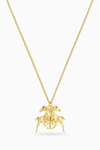 Ride or Die 2.0 Necklace in 14kt Gold-plated Sterling Silver