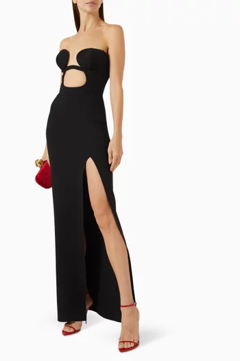 Volute Cut-out Dress in Jersey