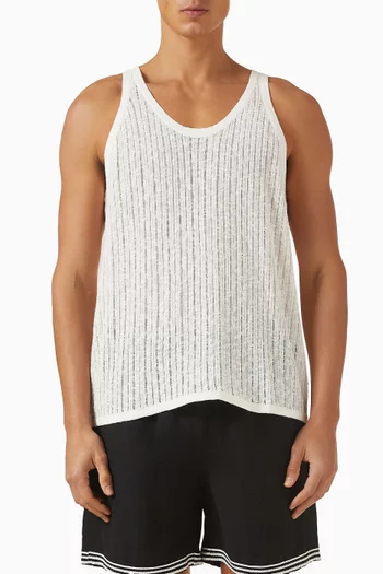 Tank Top in Pointelle Knit