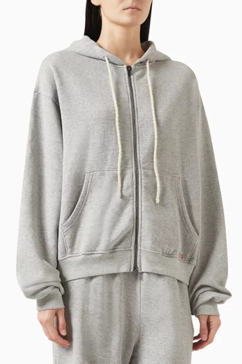 Daily Zip Hoodie in Cotton-blend