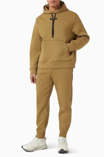 كنزة بغطاء رأس فوكاس تك مزيج قطن