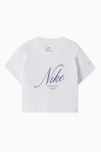 Logo Print T-shirt in Cotton