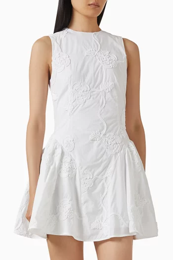 Mini Dress in Cotton-poplin