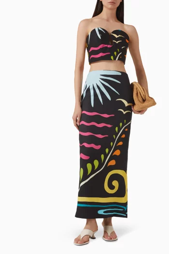 Nerea Printed Crop Top
