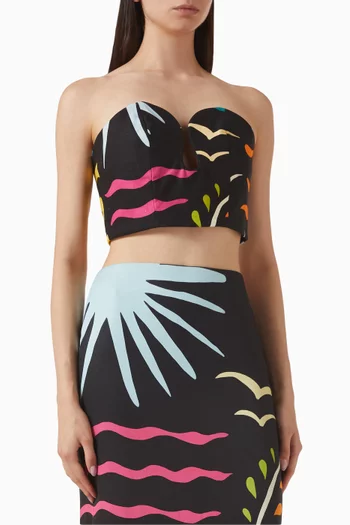 Nerea Printed Crop Top