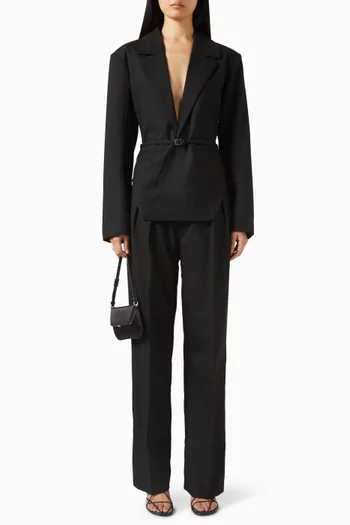 Yuna Plunge Tailored Blazer