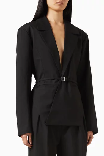 Yuna Plunge Tailored Blazer