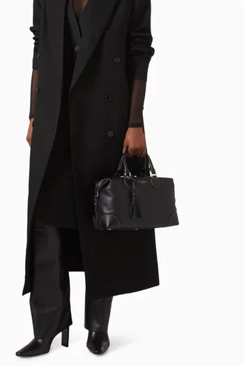 Hudson Bowling Bag in Pebbled Leather