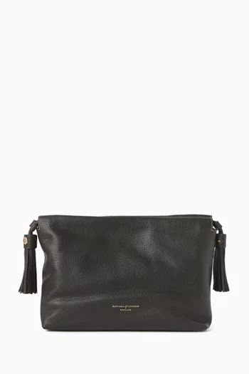 Large Hudson Crossbody Pouch in Leather