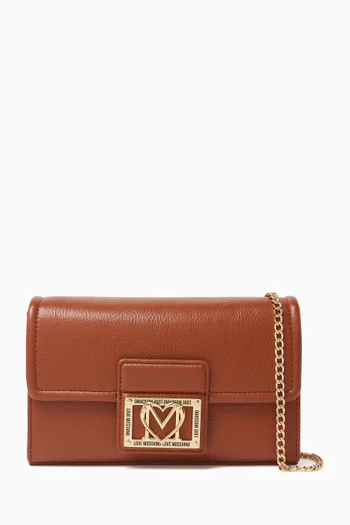 Small Crossbody Bag in Faux Leather