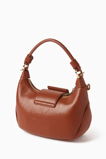 Small Locked In Shoulder Bag in Faux Leather