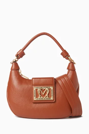 Small Locked In Shoulder Bag in Faux Leather