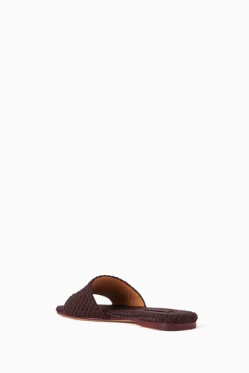 St. Barths Slides in Woven Neoprene