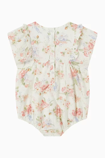 Anya Floral-print Bodysuit in Cotton