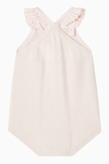 Madelyn Embroidered Bodysuit in Organic Cotton-knit